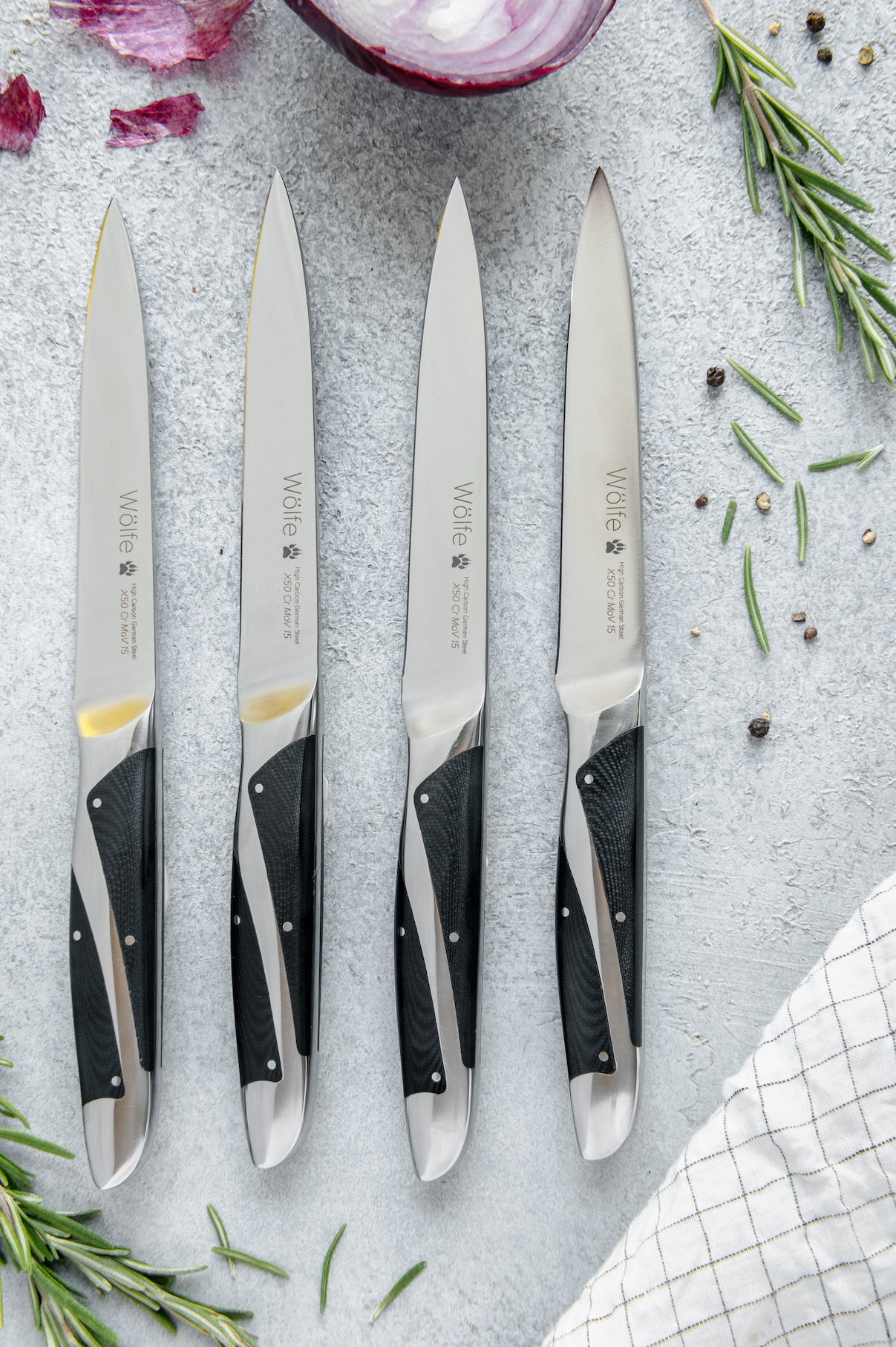 Wölfe 4 Pc Steak Knife Set